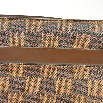 Louis Vuitton Pochette Saint Louis Damier Ebene, Brown, Canvas, Clutch