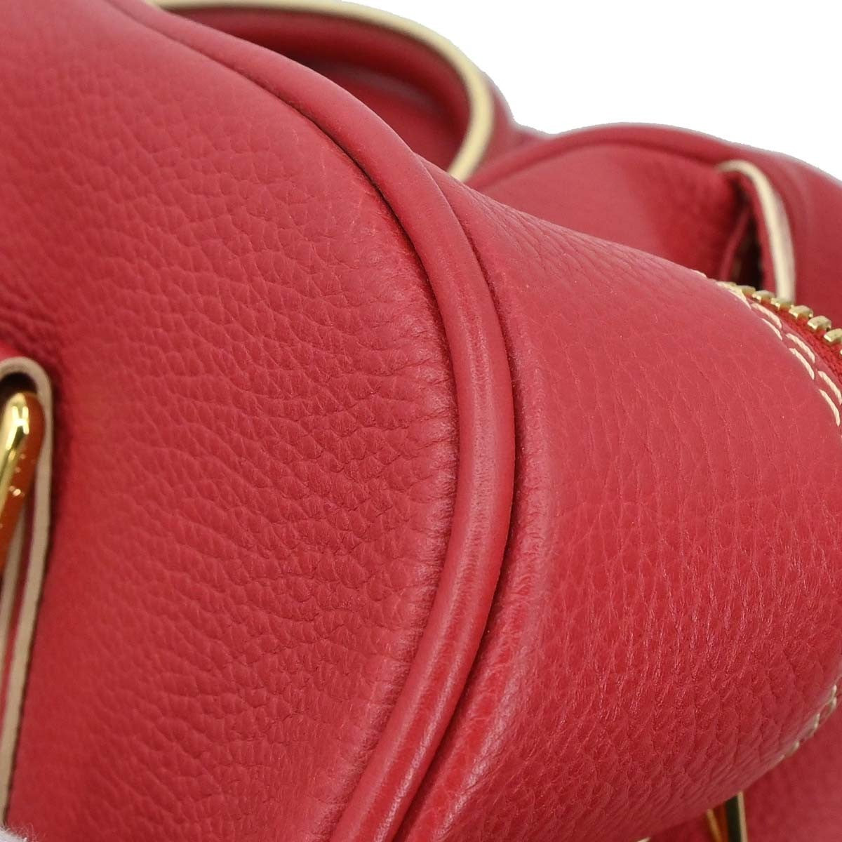 Louis Vuitton Carryall Leather, Red, Leather, Travel Bag