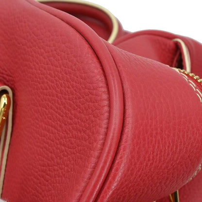 Louis Vuitton Carryall Leather, Red, Leather, Travel Bag