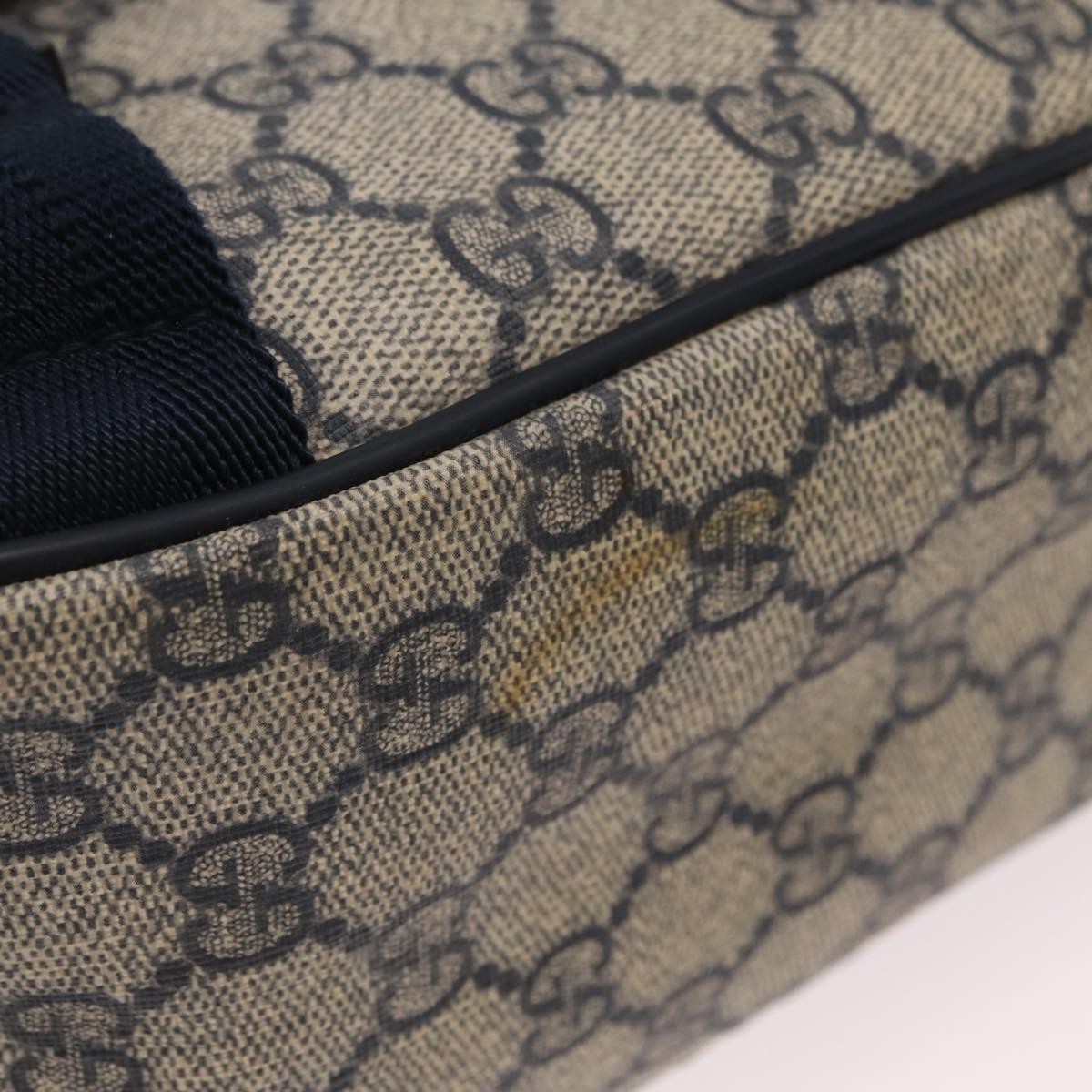 Gucci GG Messenger GG Coated Canvas, Navy, PVC, Shoulder Bag