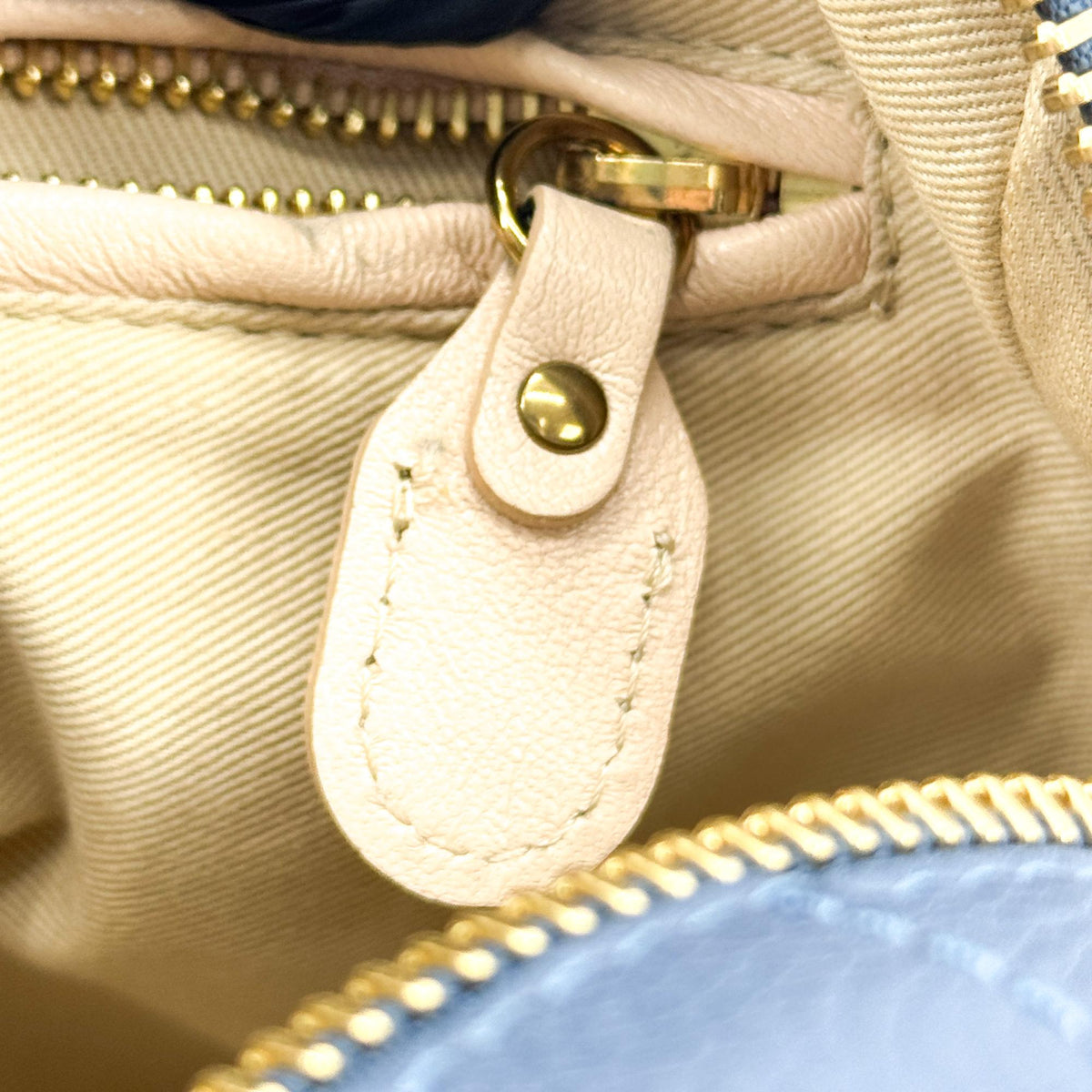 Chloe Paraty Military Top Handle Leather, Navy, Leather, Handbag