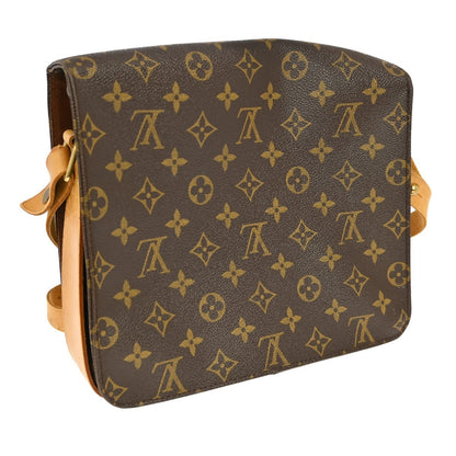 Louis Vuitton Cartouchiere Monogram, Brown, Canvas, Shoulder Bag
