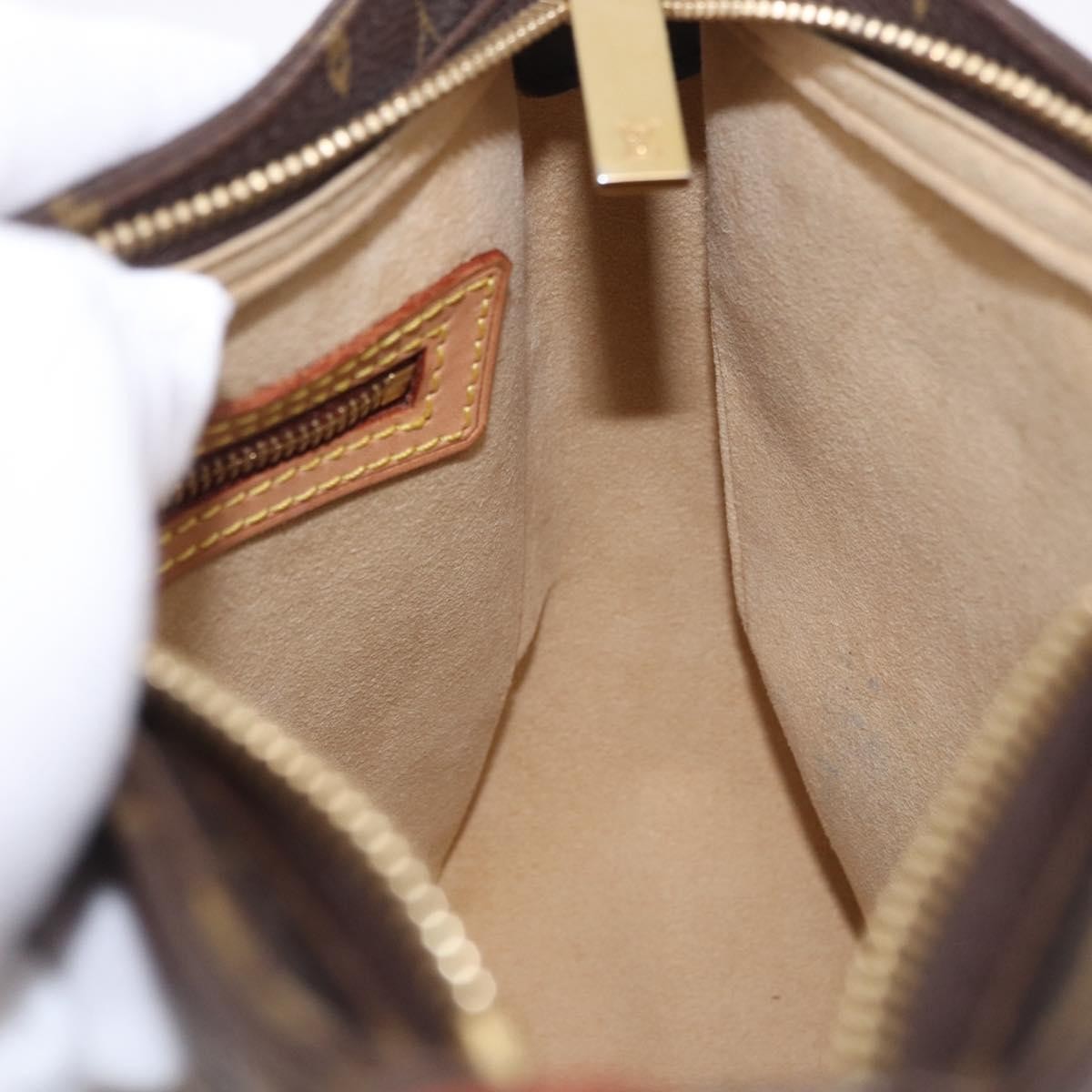 Louis Vuitton Looping Monogram Canvas, Brown, Canvas, Handbag