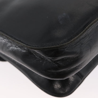 Saint Laurent Vintage Leather, Black, Leather, Shoulder Bag