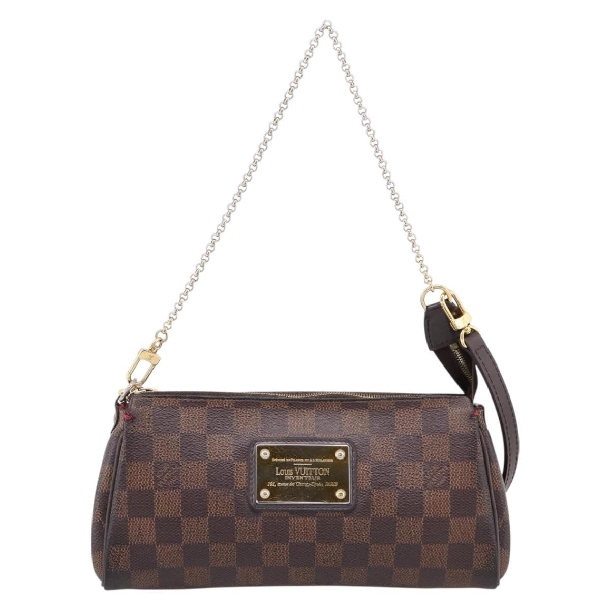 Louis Vuitton Eva Damier, Brown, Canvas, Handbag