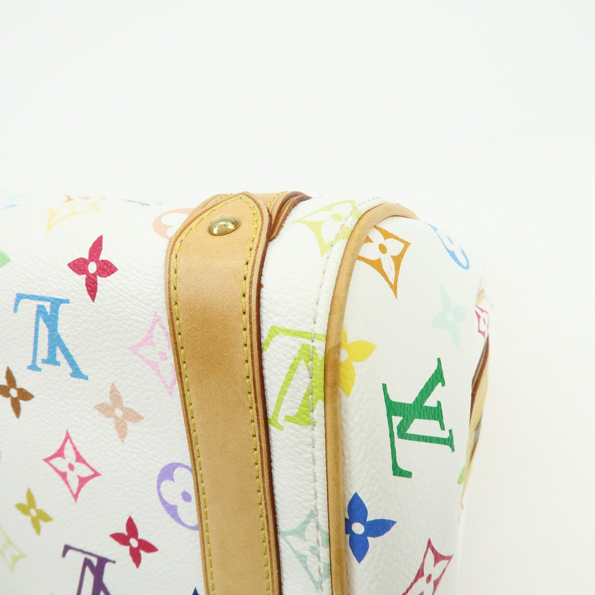 Louis Vuitton Priscilla Monogram Multicolor, White, Canvas, Handbag