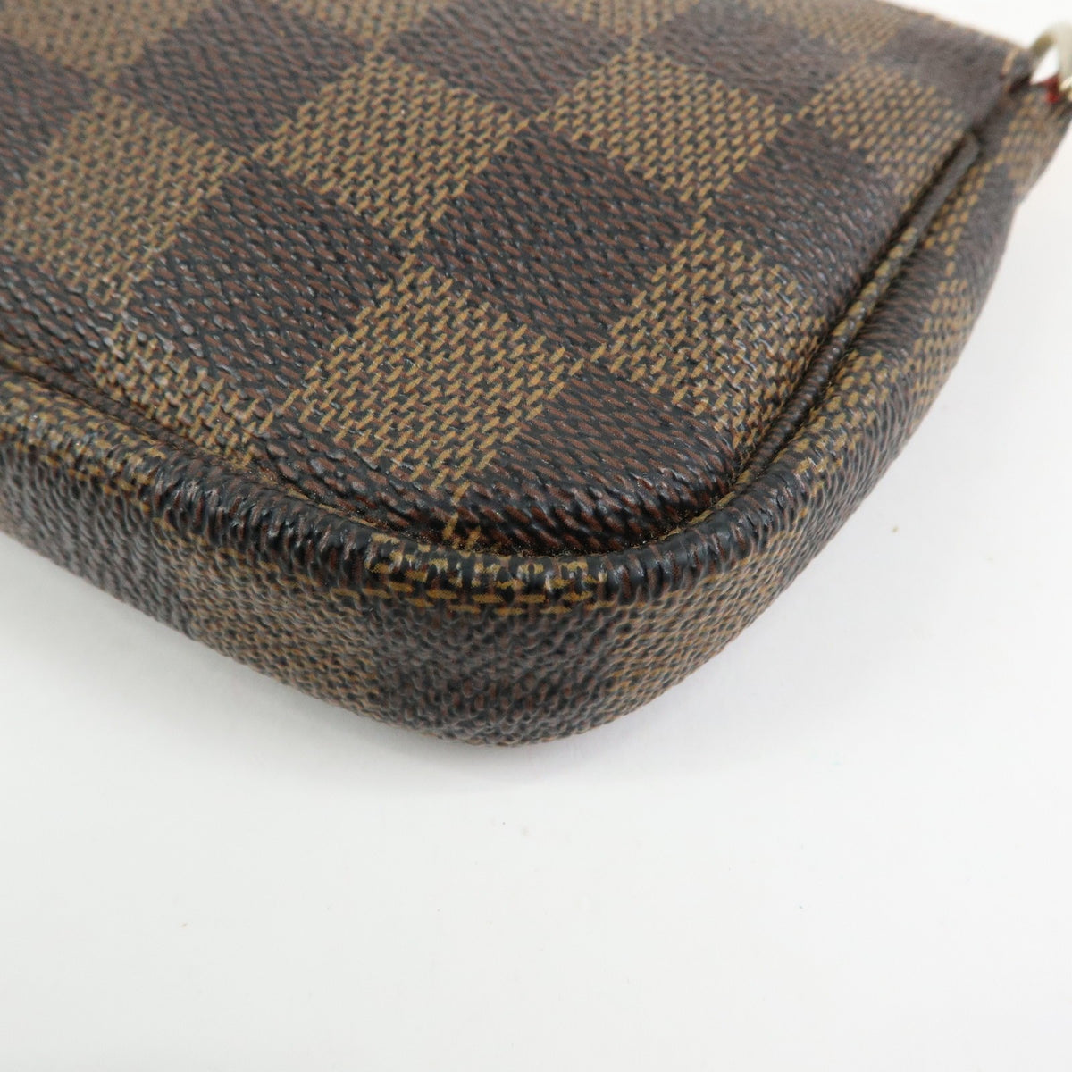 Louis Vuitton Pochette Accessoires Damier, Brown, Canvas, Clutch