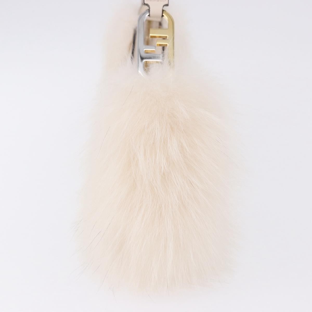 Fendi O'Lock Swing Leather with Fur, White, Leather, Shoulder Bag
