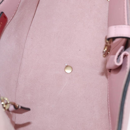 Valentino Garavani Demilune Flap Satchel Leather, Pink, Leather, Handbag