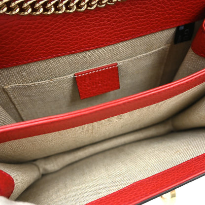 Gucci Interlocking Leather, Red, Leather, Shoulder Bag