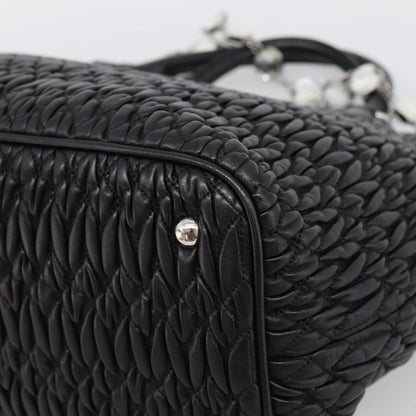 Miu Miu Shopper Tote Matelasse Leather, Black, Leather, Handbag