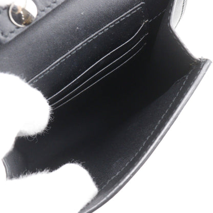 Gucci Flap Printed Coated Canvas, Black, PVC, Shoulder Bag