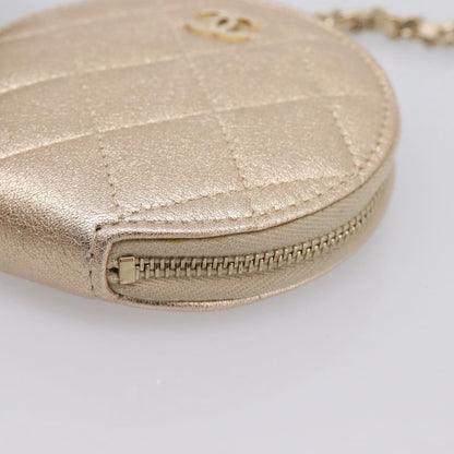 Chanel Pearl Crown CC Multi Pouches Wristlet Quilted Lambskin, Gold, Leather, Clutch