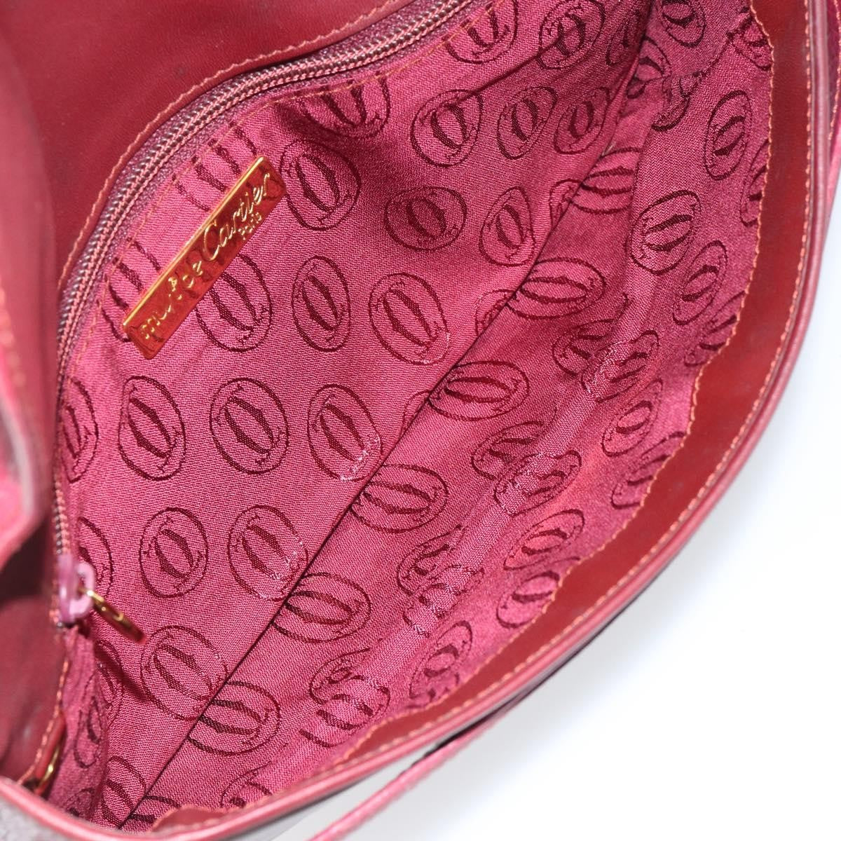 Cartier Must de Cartier Clutch Leather, Burgundy, Leather, Clutch