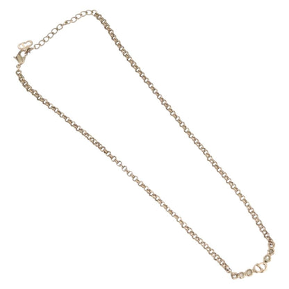 Christian Dior CD Pendant Metal, Gold, Metal, Necklace