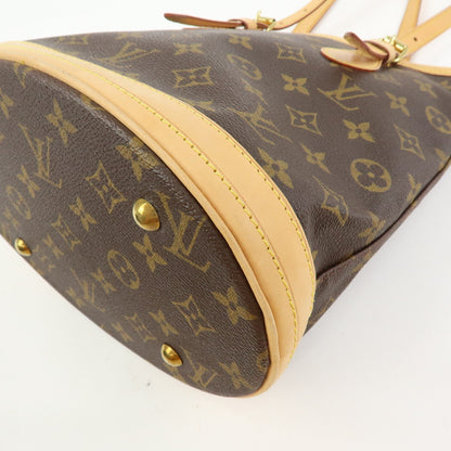 Louis Vuitton Petit Bucket Monogram Canvas, Brown, Canvas, Handbag