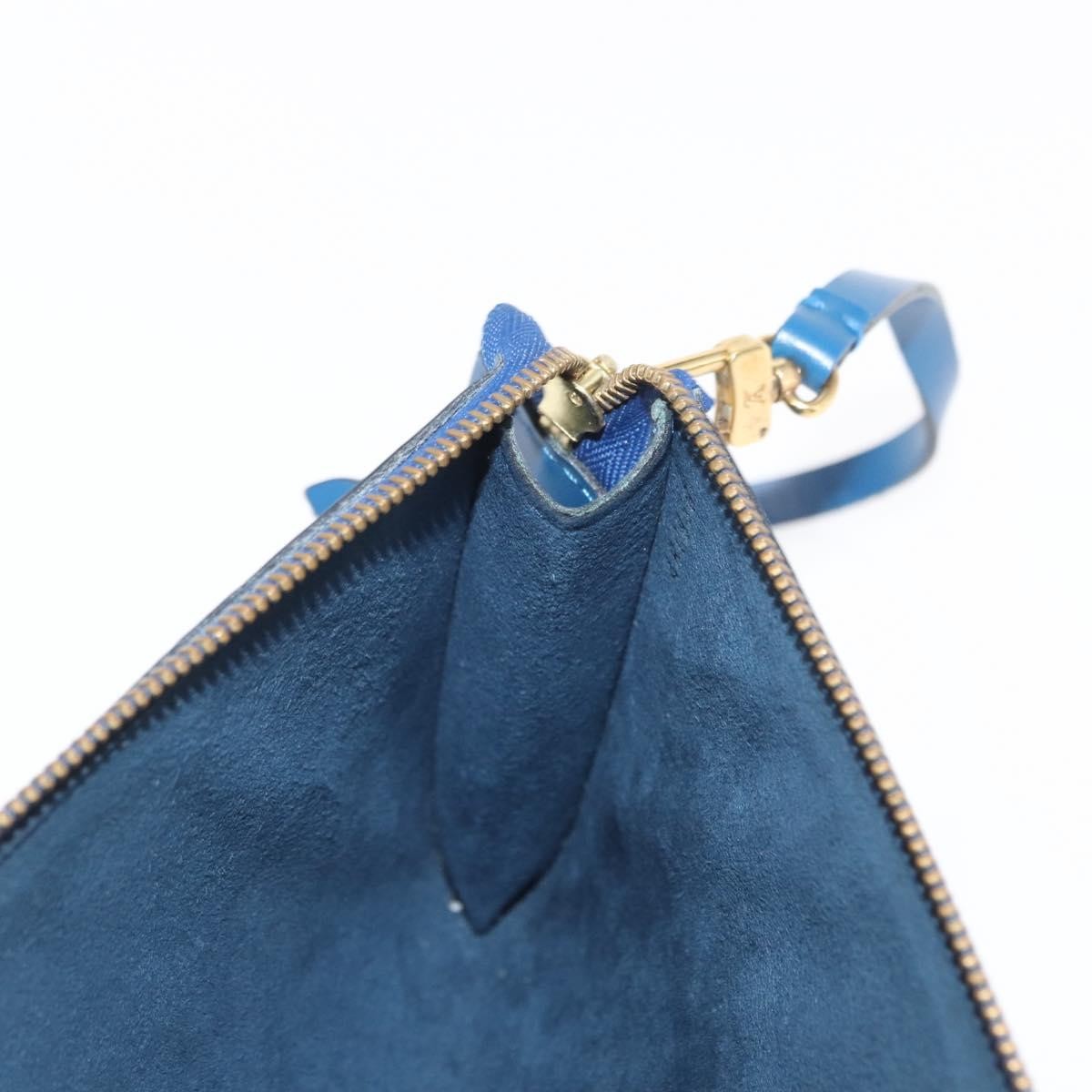 Louis Vuitton Pochette Accessoires Epi Leather, Blue, Leather, Clutch