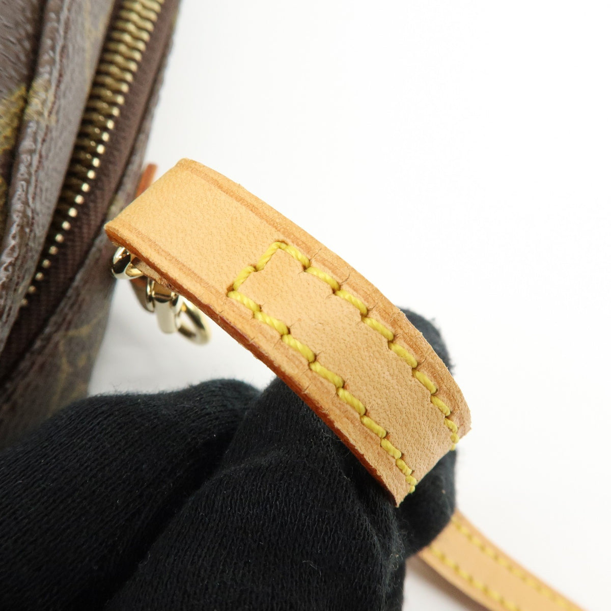 Louis Vuitton Spontini Monogram Canvas, Brown, Canvas, Handbag