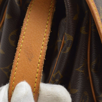 Louis Vuitton Saumur Monogram Canvas, Brown, Canvas, Shoulder Bag