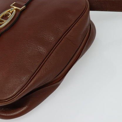 Christian Dior Vintage Leather, Brown, Leather, Shoulder Bag