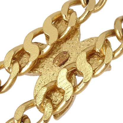Chanel Necklace Flower Metal, Gold, Gold Plated, Necklace