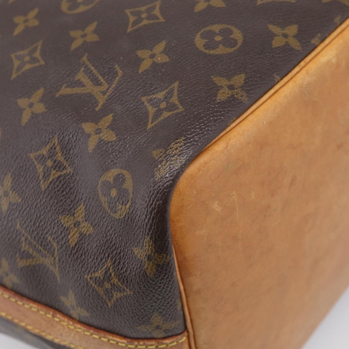 Louis Vuitton Petit Noe Monogram Canvas, Brown, Canvas, Handbag