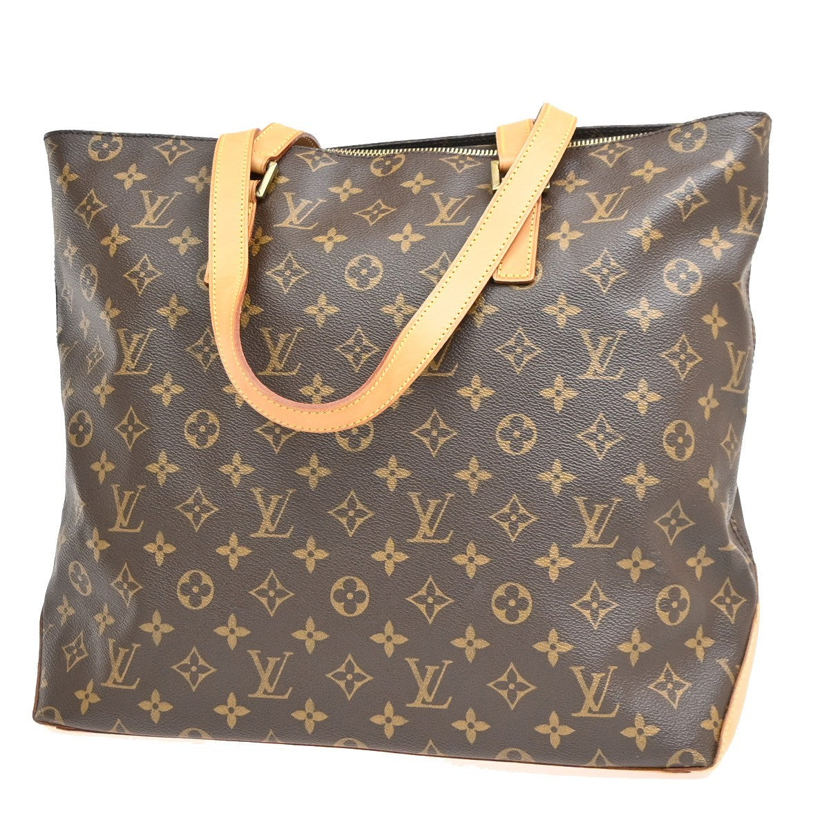 Louis Vuitton Cabas Mezzo Monogram Canvas, Brown, Canvas, Tote Bag