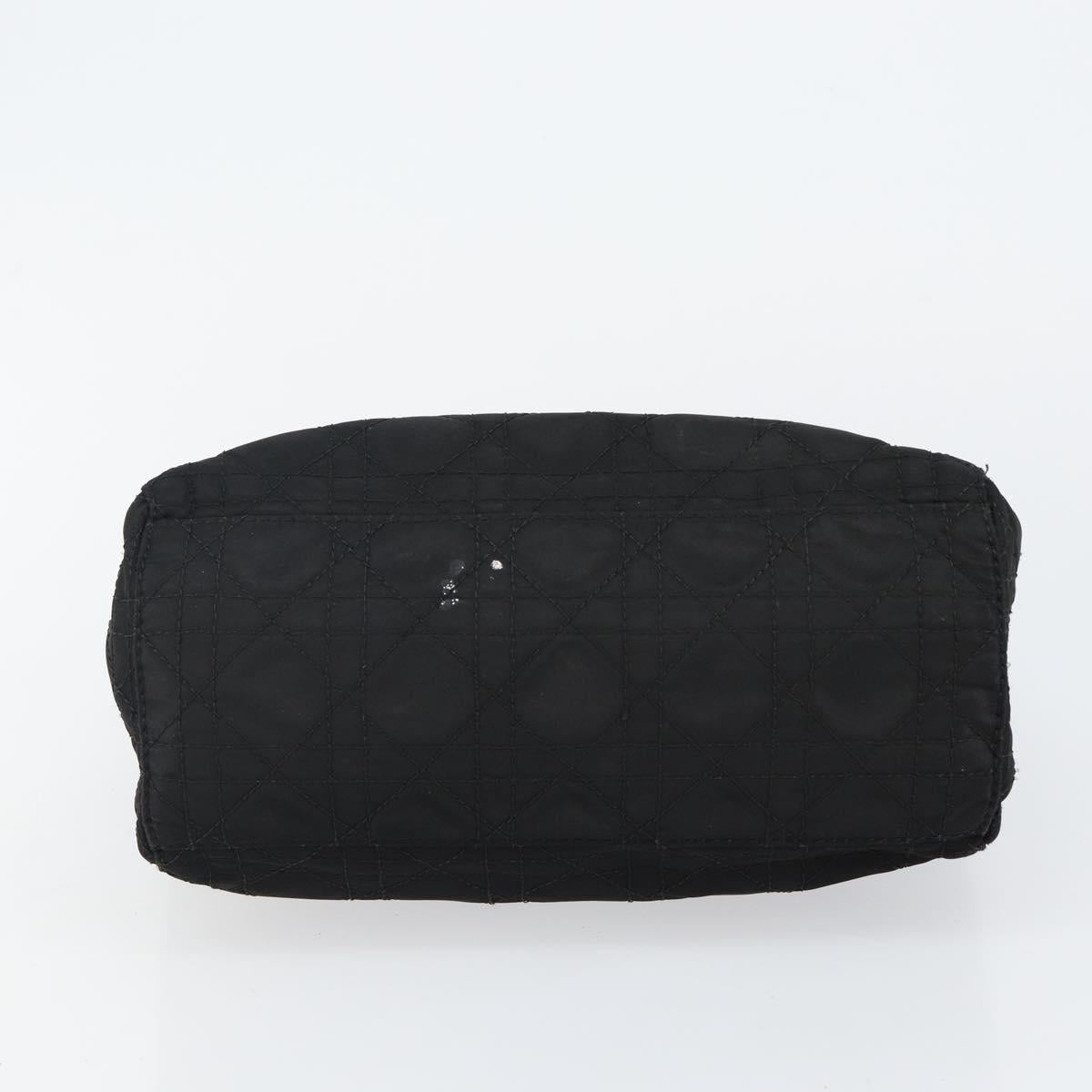 Christian Dior Vintage Lady Dior Bag Cannage Quilt Nylon, BLACK, NYLON, Handbag