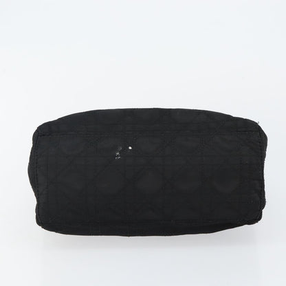 Christian Dior Vintage Lady Dior Bag Cannage Quilt Nylon, BLACK, NYLON, Handbag
