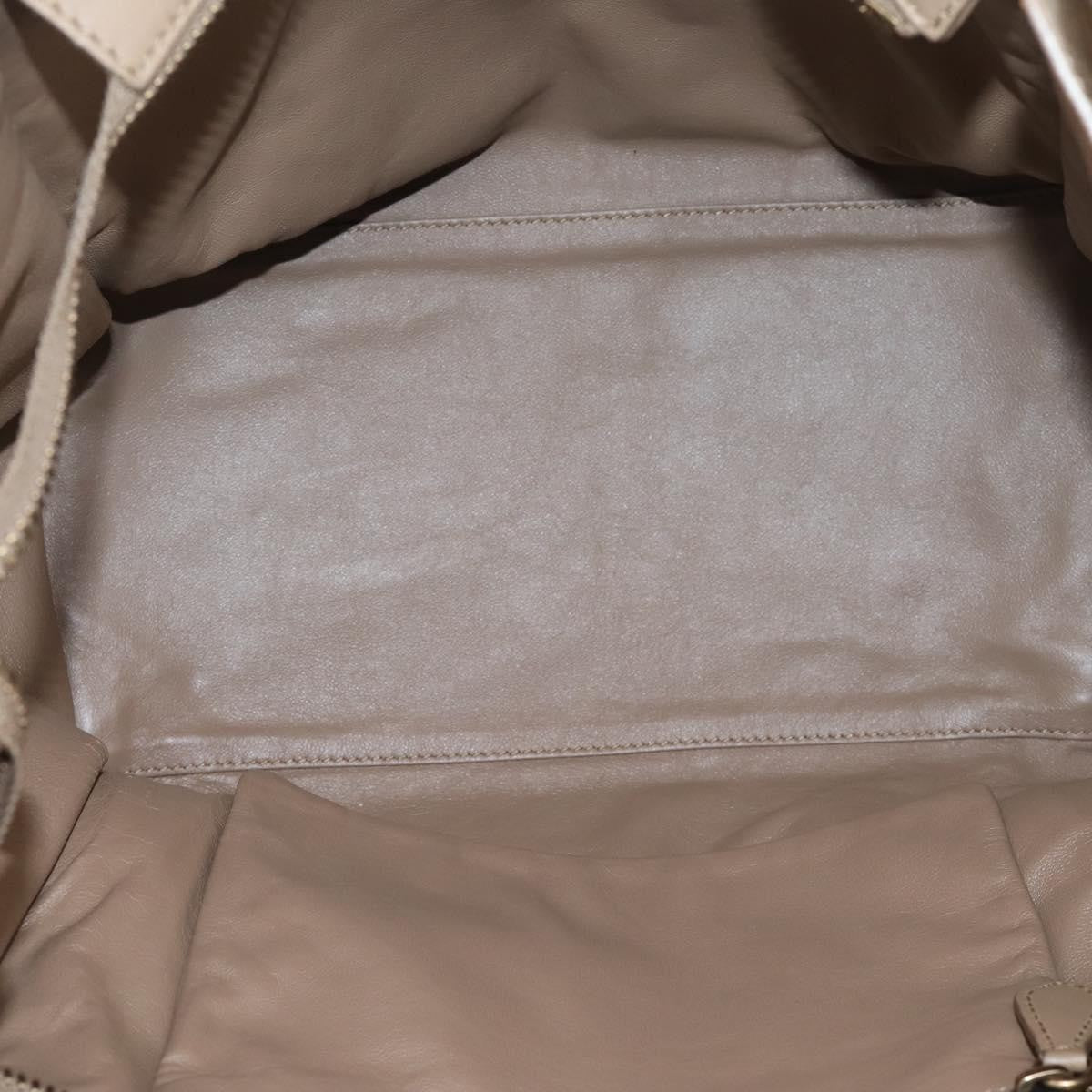 Celine Shopper Luggage Leather, Beige, Leather, Handbag