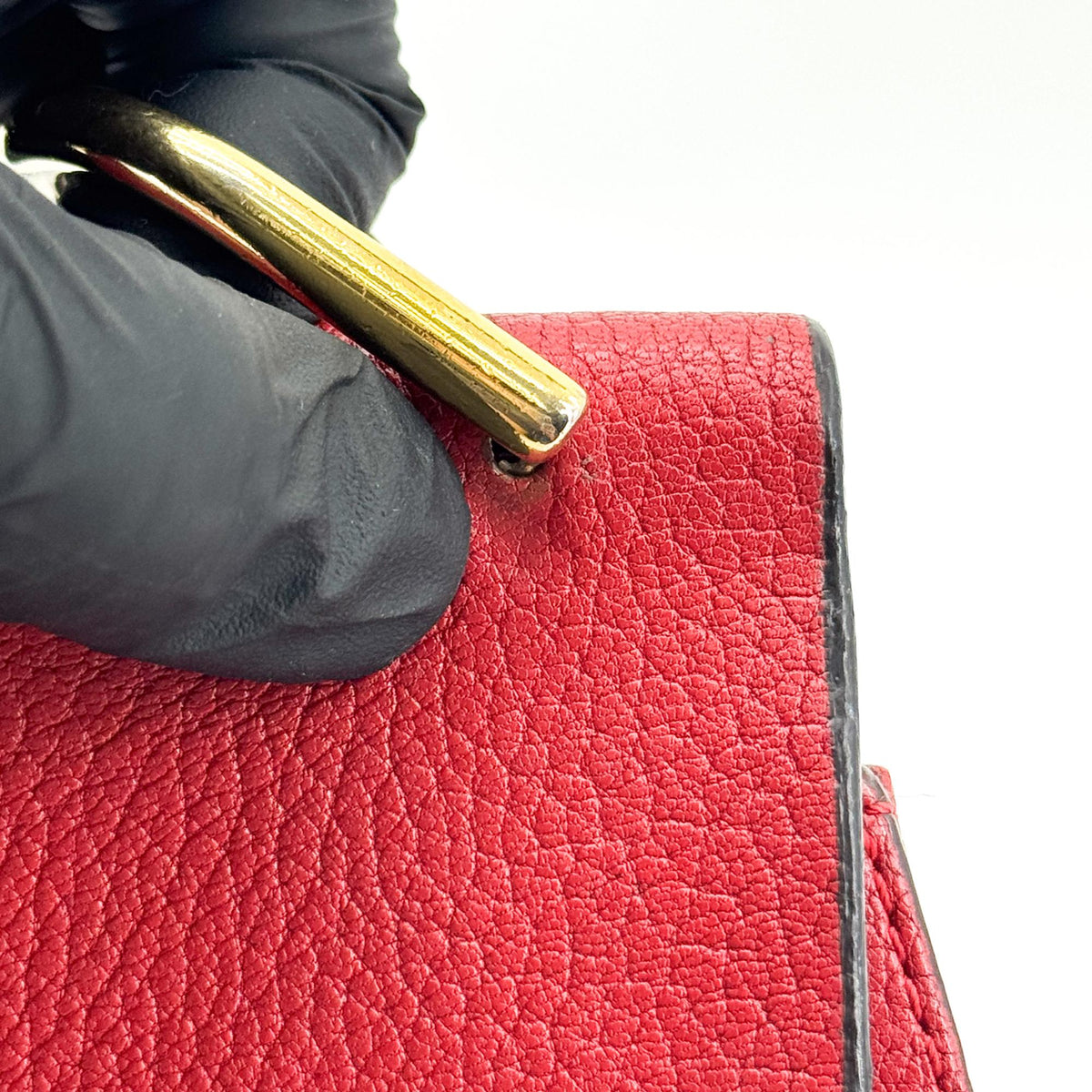 Chloe Drew Leather, Red, Leather, Crossbody Bag