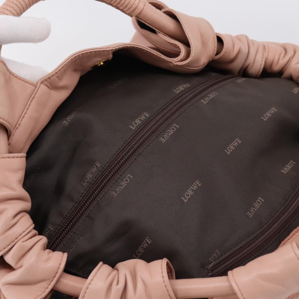 Loewe Anagram Logo Nappa Aire Hand Leather, Pink, Leather, Handbag