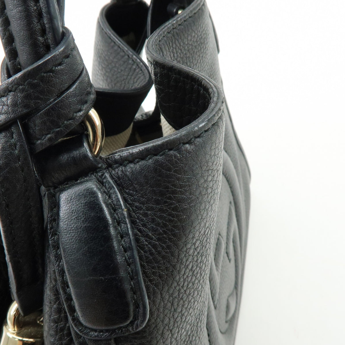 Gucci Soho Leather, Black, Leather, Shoulder Bag