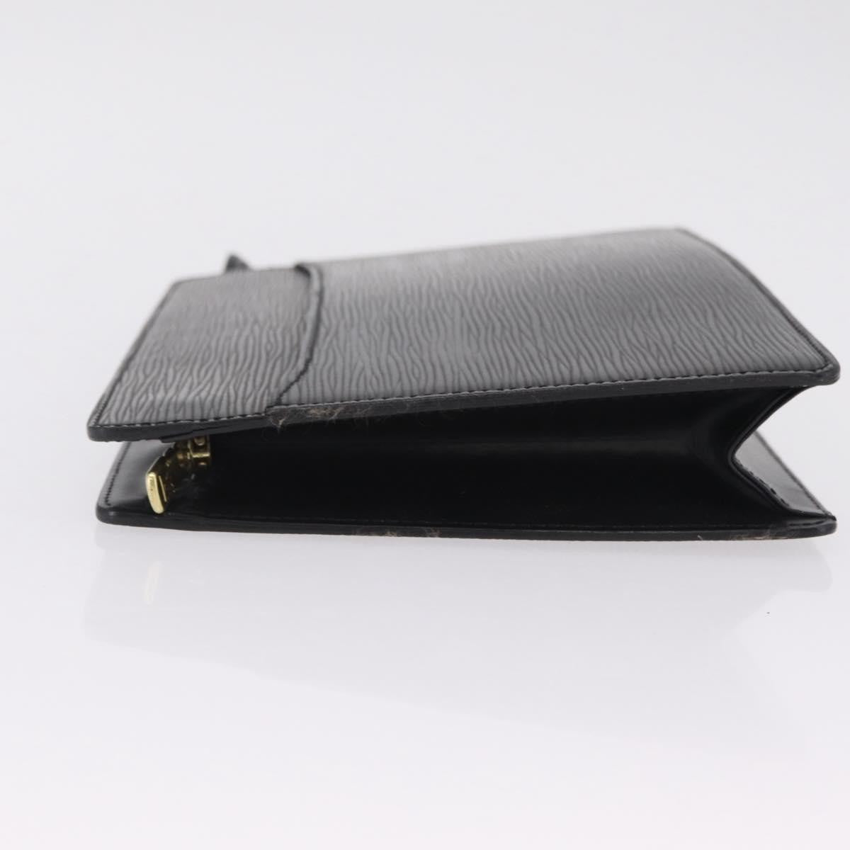 Louis Vuitton Pochette Homme Epi Leather, Black, Leather, Clutch
