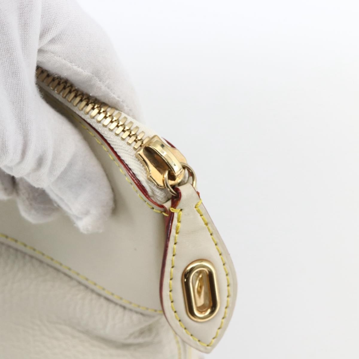 Louis Vuitton Suhali Lockit Leather, White, Leather, Handbag