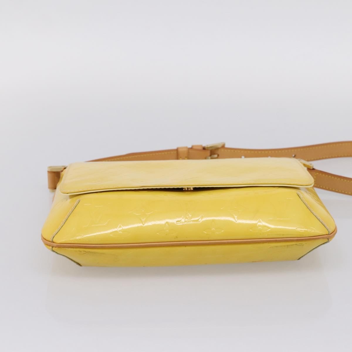 Louis Vuitton Thompson Street Monogram Vernis, Yellow, Patent Leather, Shoulder Bag