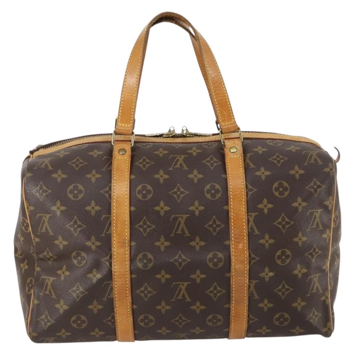 Louis Vuitton Sac Souple Handbag Monogram Canvas, BROWN, CANVAS, Handbag