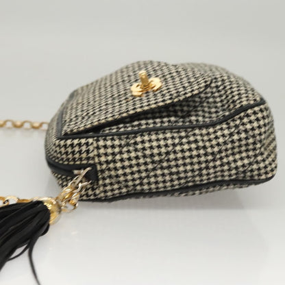 Chanel Vintage Front Pocket Camera Canvas, White, Canvas, Shoulder Bag