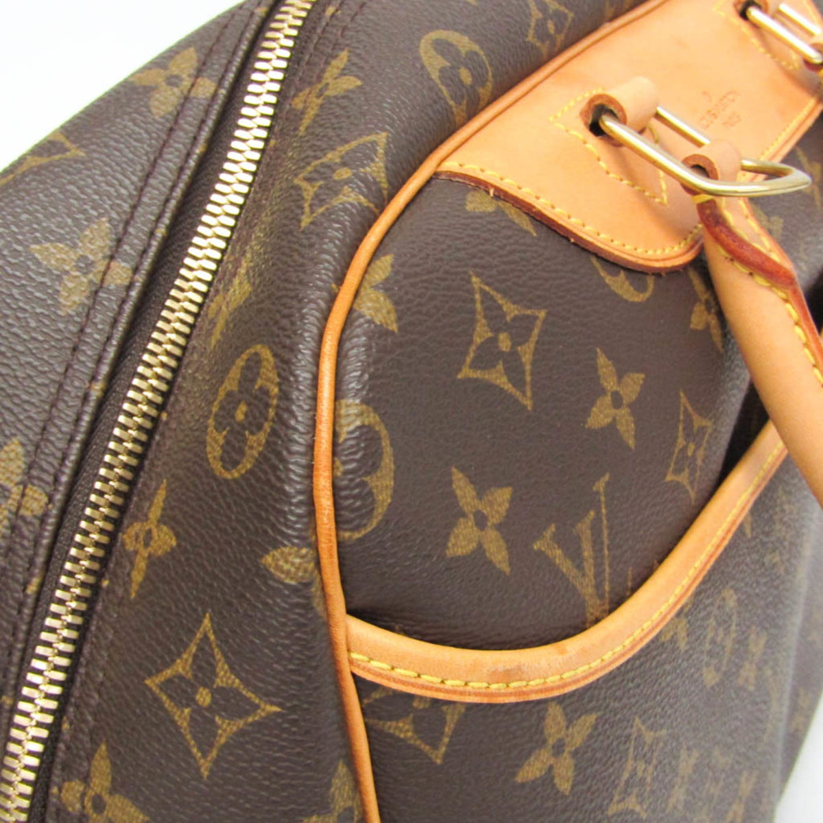 Louis Vuitton Deauville Monogram, Brown, Canvas, Handbag