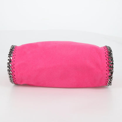 Stella McCartney Falabella Fold Over Suede, Pink, Suede, Shoulder Bag