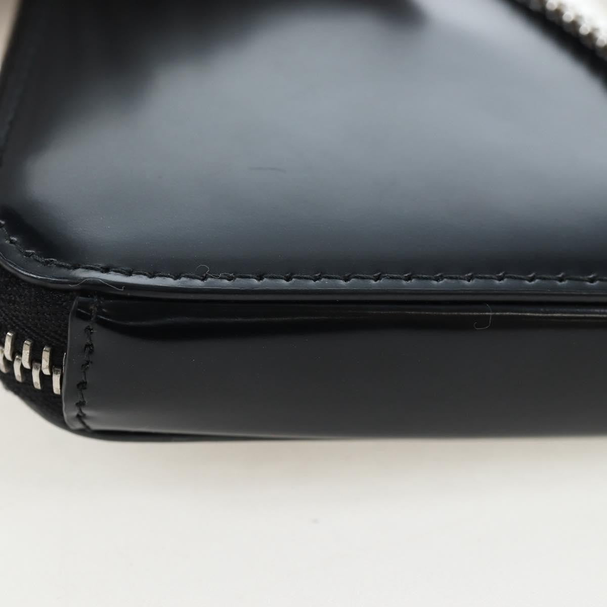 Prada Triangle Logo Zip Embossed Leather, Black, Leather, Shoulder Bag