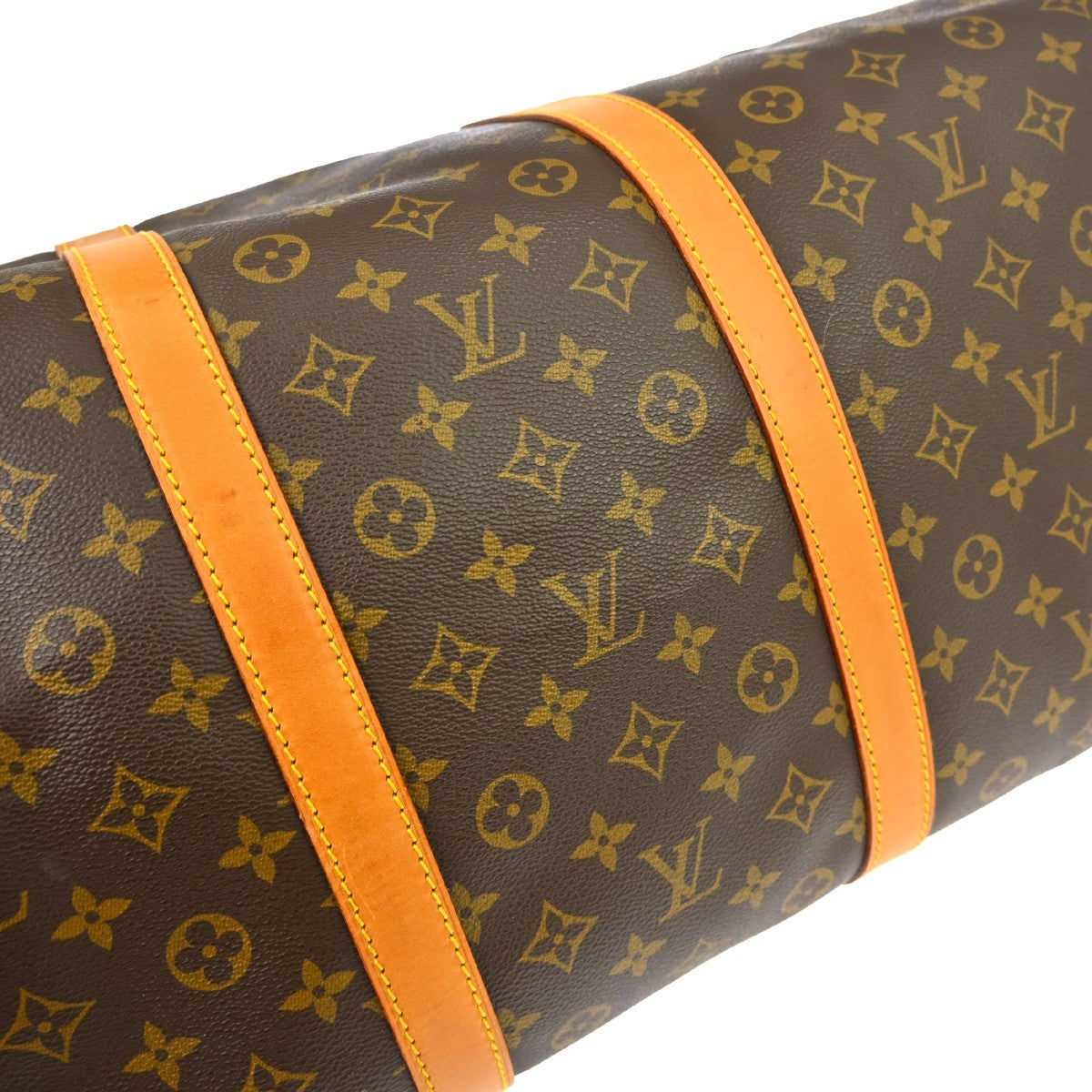 Louis Vuitton Keepall Bandoulière Monogram, Brown, Canvas, Travel Bag