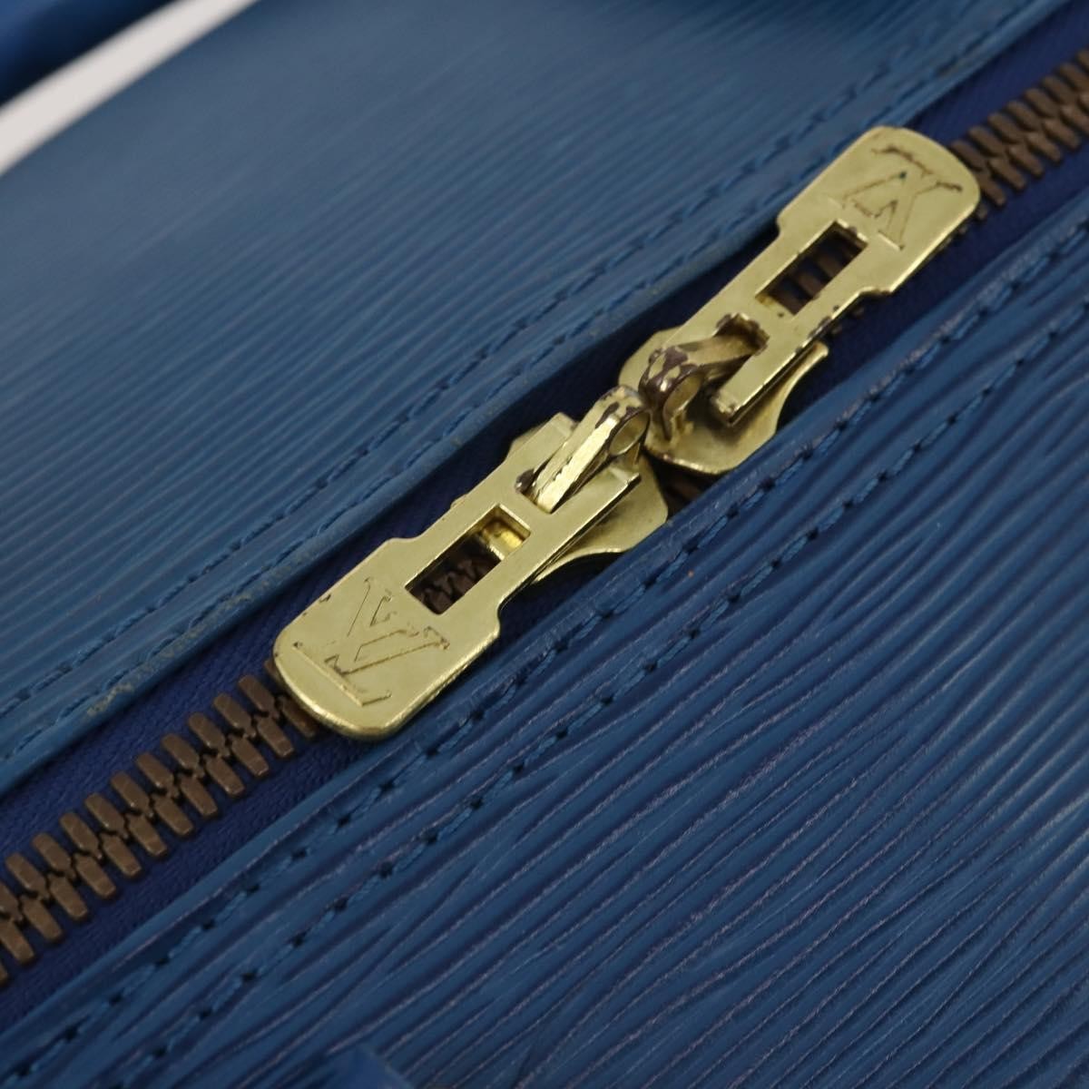 Louis Vuitton Keepall Epi Leather, Blue, Leather, Travel Bag