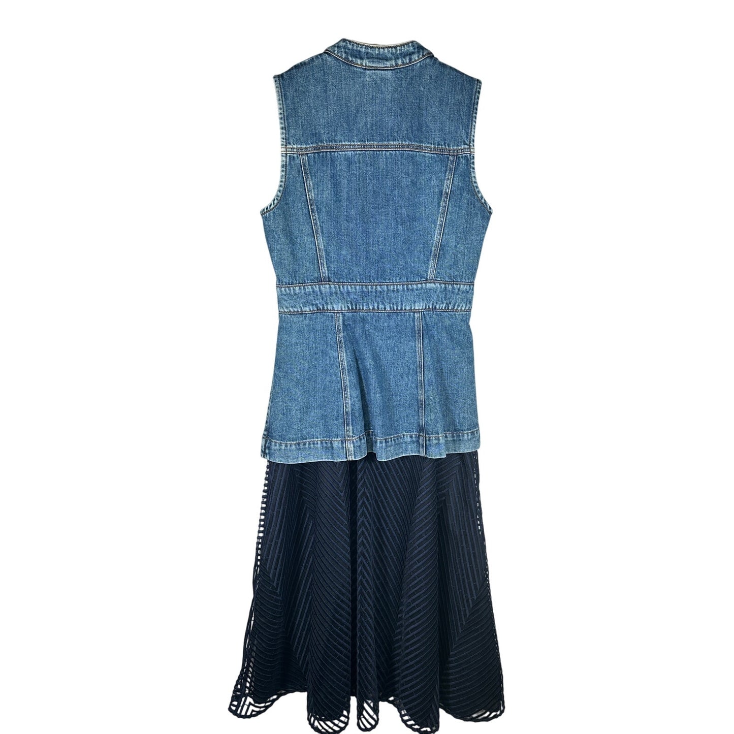 SPORTMAX CODE Denim Midi Dress Blue