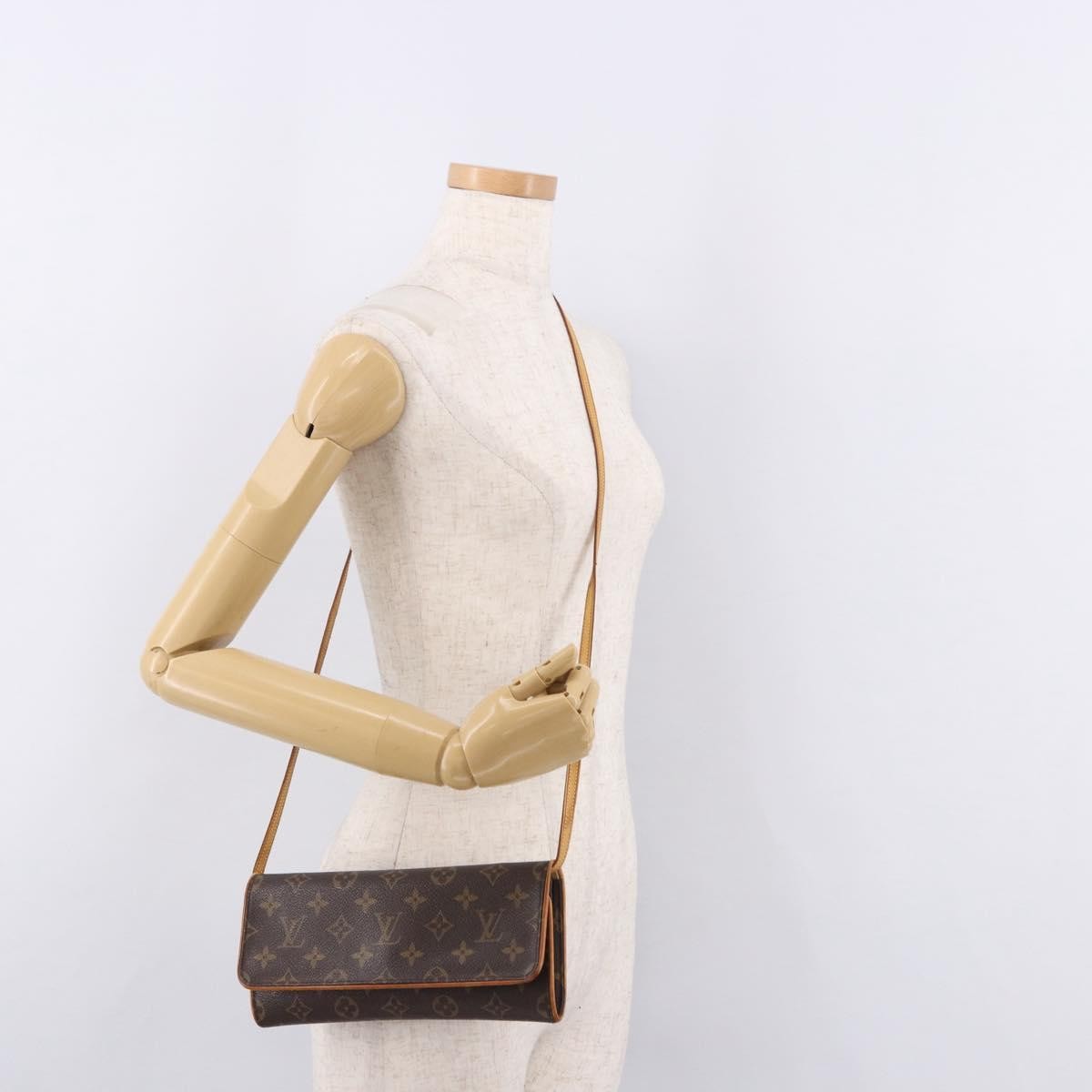 Louis Vuitton Twin Monogram Canvas, Brown, Canvas, Clutch