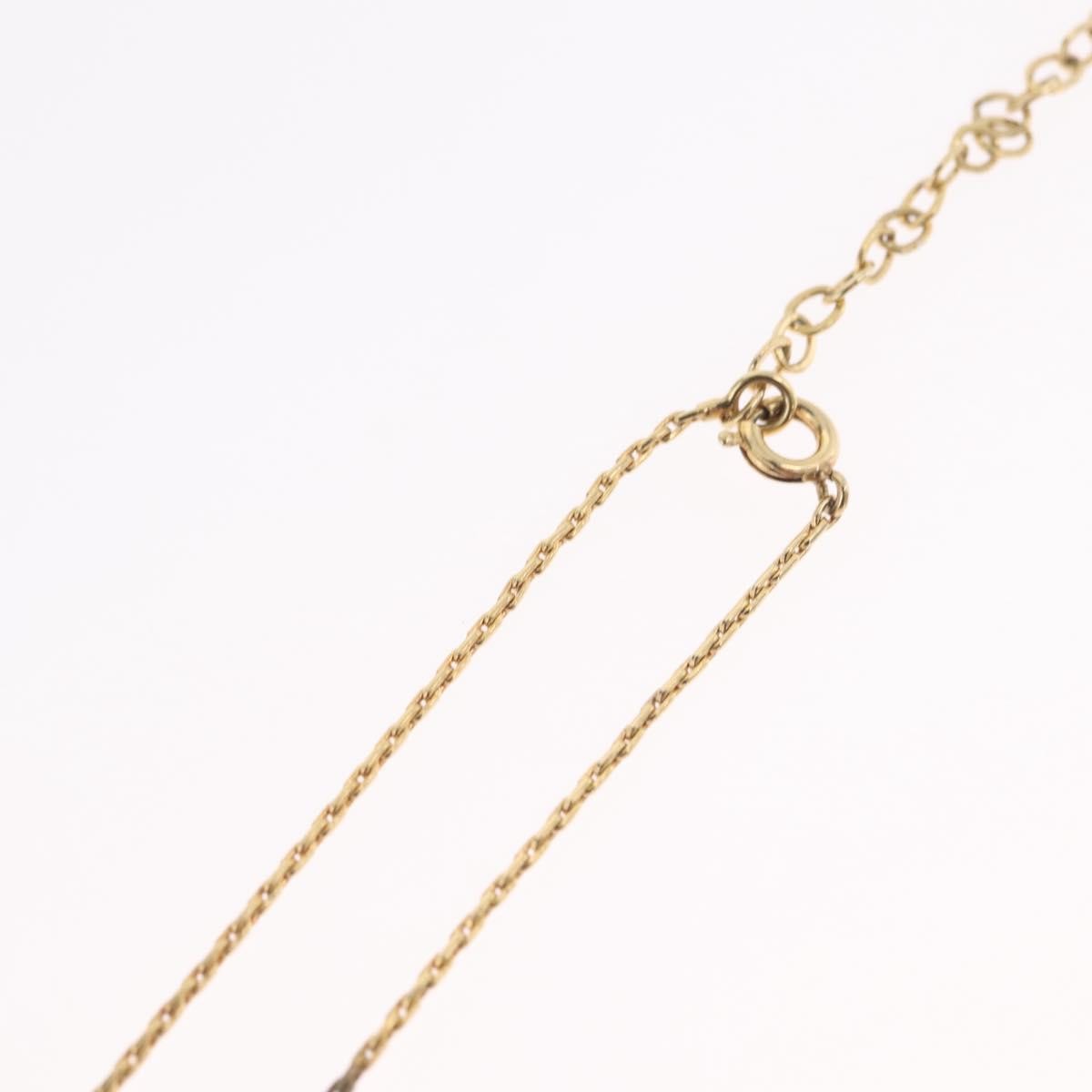 Christian Dior Logo Heart Pendant Metal, Gold, Metal, Necklace