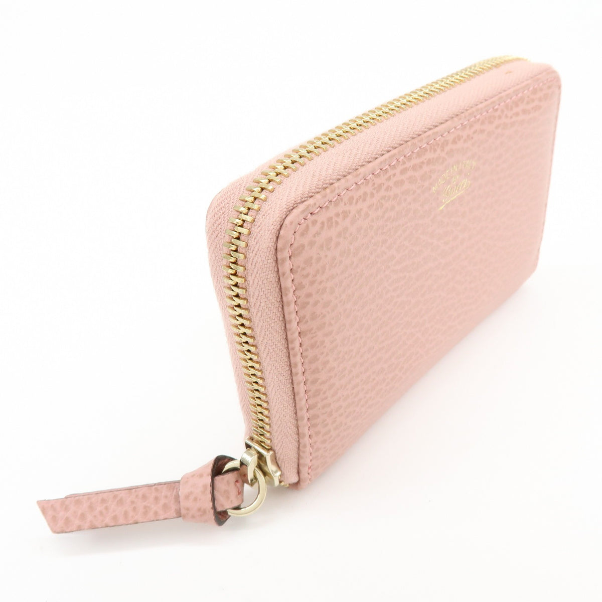 Gucci Swing Zip Around Leather, Pink, Leather, Wallet