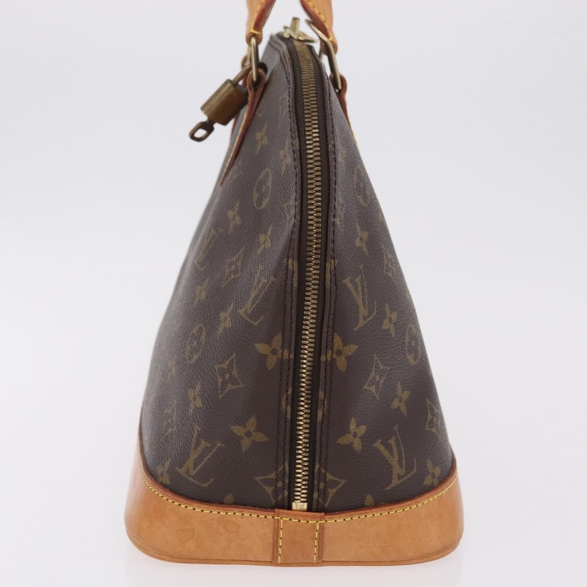 Louis Vuitton Alma Monogram Canvas, Brown, Canvas, Handbag
