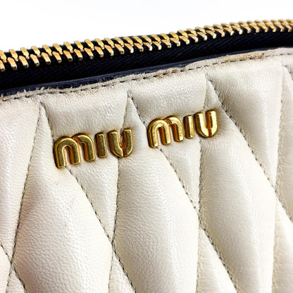 Miu Miu Biker Convertible Dome Satchel Quilted Leather, Red, Leather, Handbag
