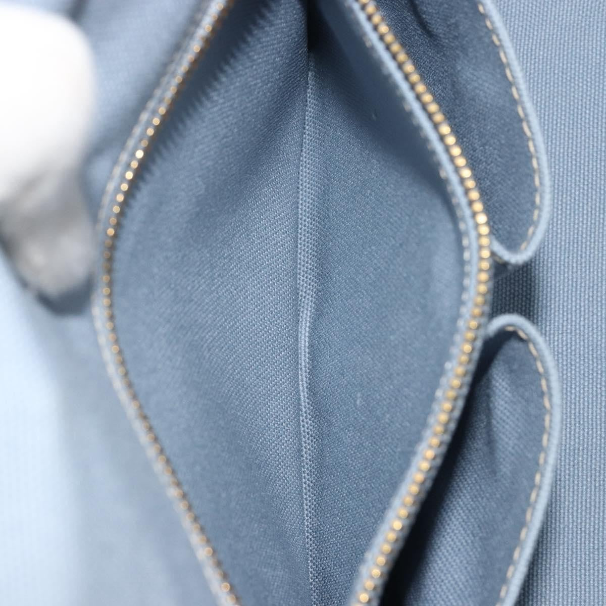 Prada Canapa Canvas, Blue, Canvas, Tote Bag